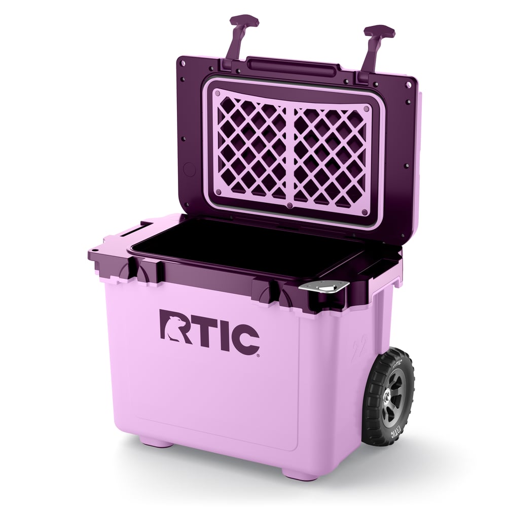 RTIC Outdoors - 22 QT Ultra-Light Wheeled Cooler - Lavender/Plum - Image 3