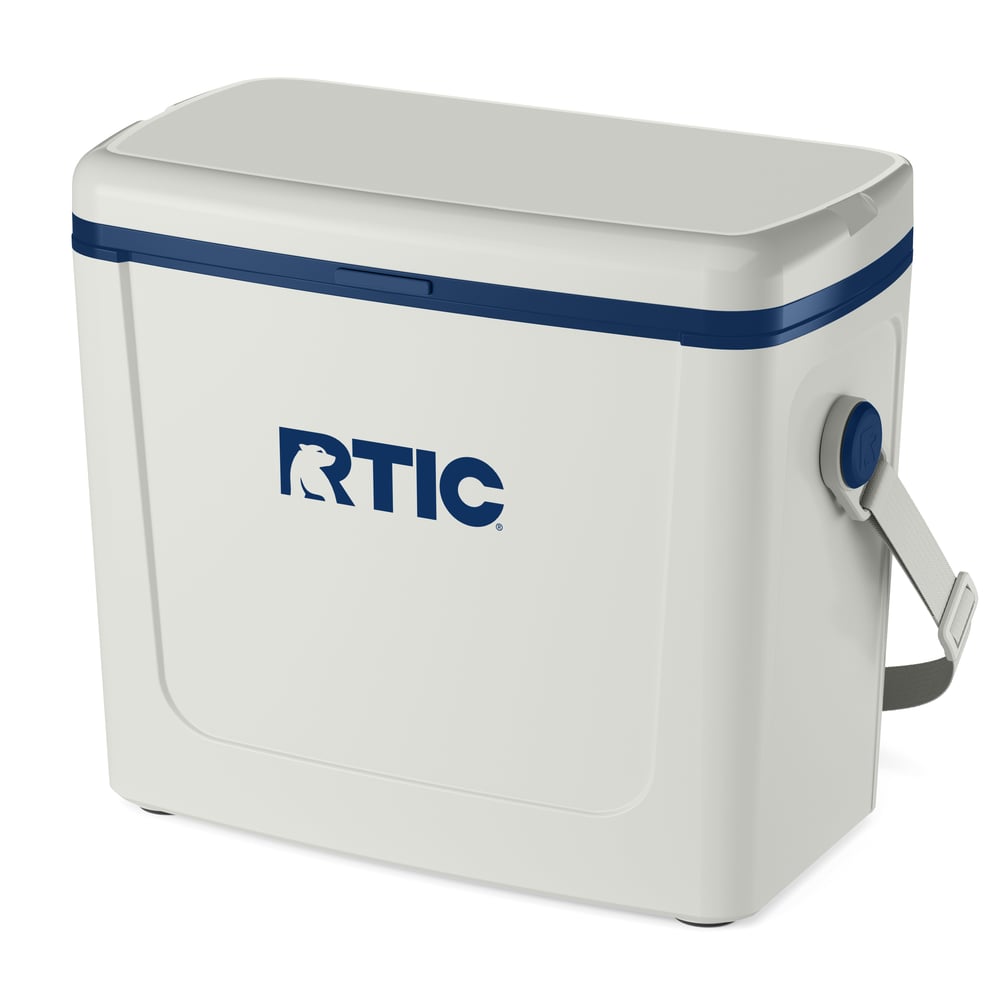 RTIC Outdoors - 16 QT Road Trip Cooler - Cool Grey & Navy