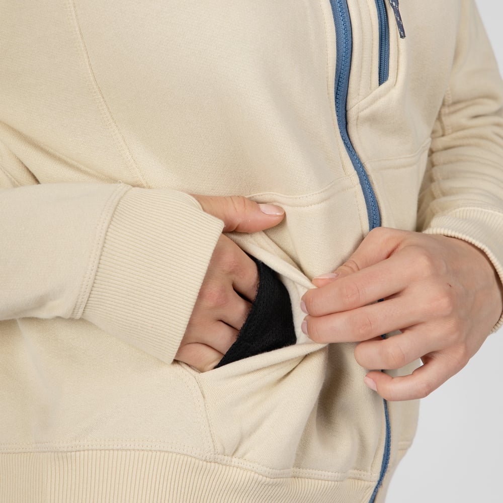 RTIC Outdoors - Women's Water-Repellent Full-Zip Hoodie-Bone - Image 8