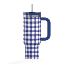 Alternative view of RTIC Outdoors - Road Trip Tumbler - Cobalt Gingham