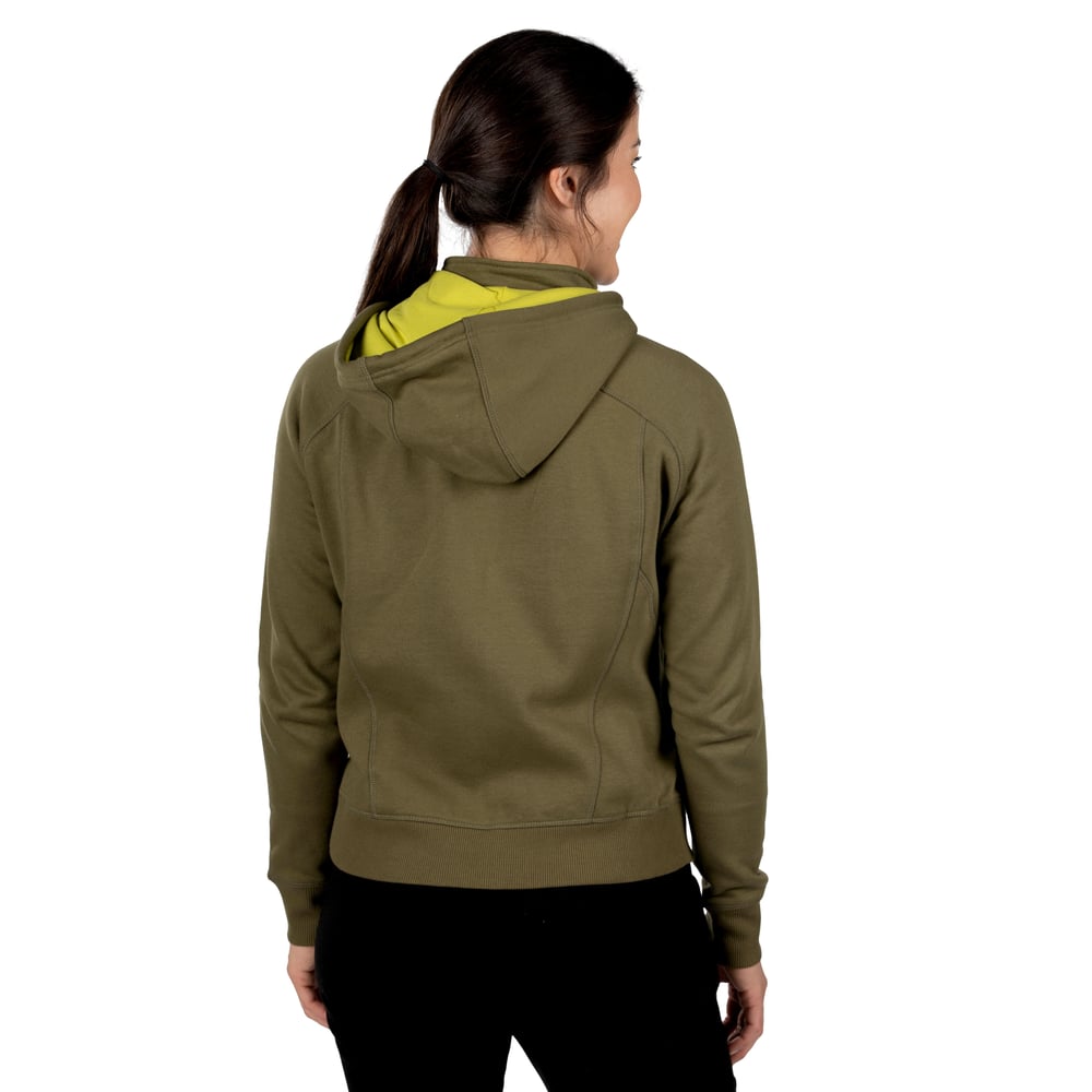 RTIC Outdoors - Women's Water-Repellent Full-Zip Hoodie-Olive - Image 8