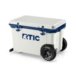 RTIC Outdoors - 52 QT Ultra-Light Wheeled Cooler - Cool Grey & Navy