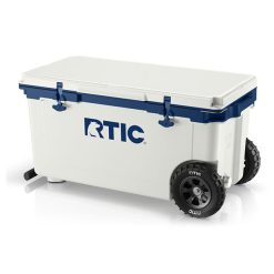 RTIC Outdoors - 72 QT Ultra-Light Wheeled Cooler - Cool Grey & Navy