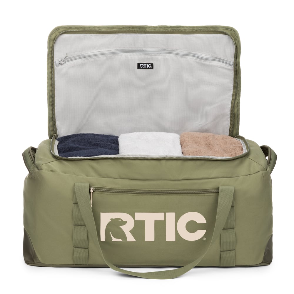 RTIC Outdoors - Road Trip Duffle Bag-Olive & Beach - Image 4