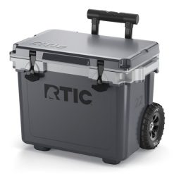 RTIC Outdoors - 22 QT Ultra-Light Wheeled Cooler - Dark Grey & Cool Grey