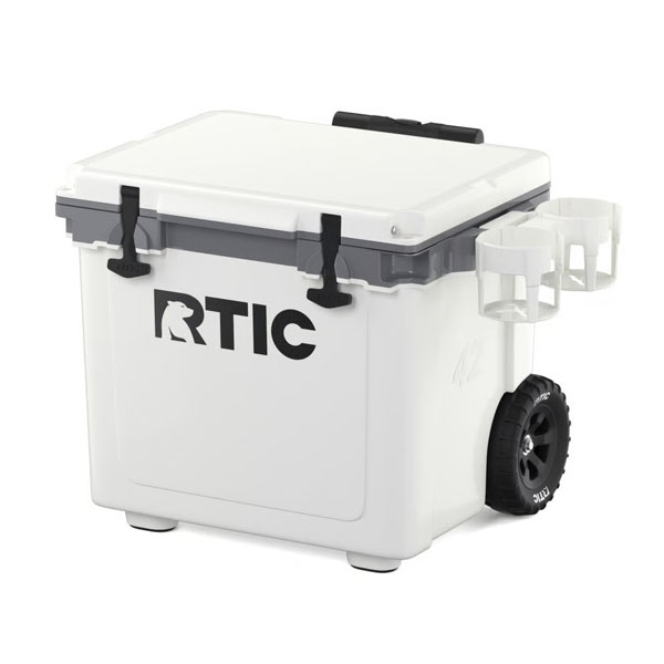 RTIC Outdoors - 42 QT Ultra-Light Wheeled Cooler - White & Grey - Image 10