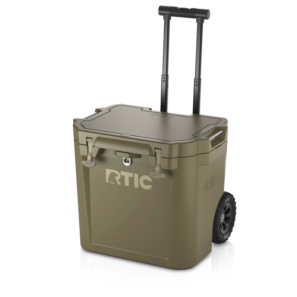 RTIC Outdoors - 45 QT Ultra-Tough Wheeled Cooler - Olive - Image 11