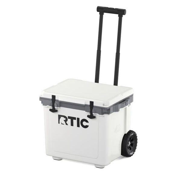RTIC Outdoors - 42 QT Ultra-Light Wheeled Cooler - White & Grey - Image 13