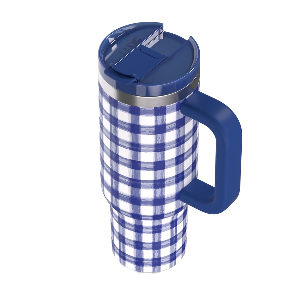 RTIC Outdoors - Road Trip Tumbler - Cobalt Gingham - Image 7