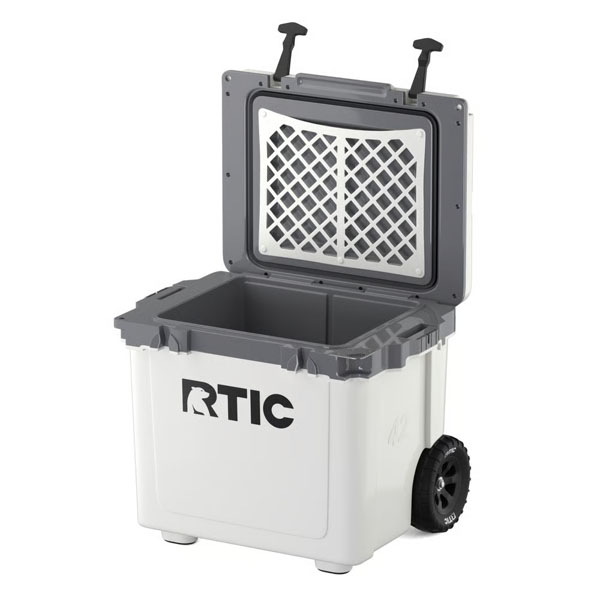 RTIC Outdoors - 42 QT Ultra-Light Wheeled Cooler - White & Grey - Image 3
