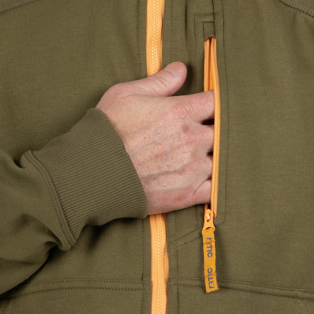 RTIC Outdoors - Men's Water-Repellent Full-Zip Hoodie-Navy - Image 7