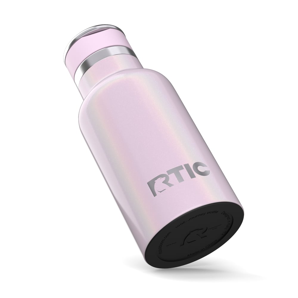 RTIC Outdoors - 12oz Little Journey Bottle - Pale Pink Glitter - Image 7
