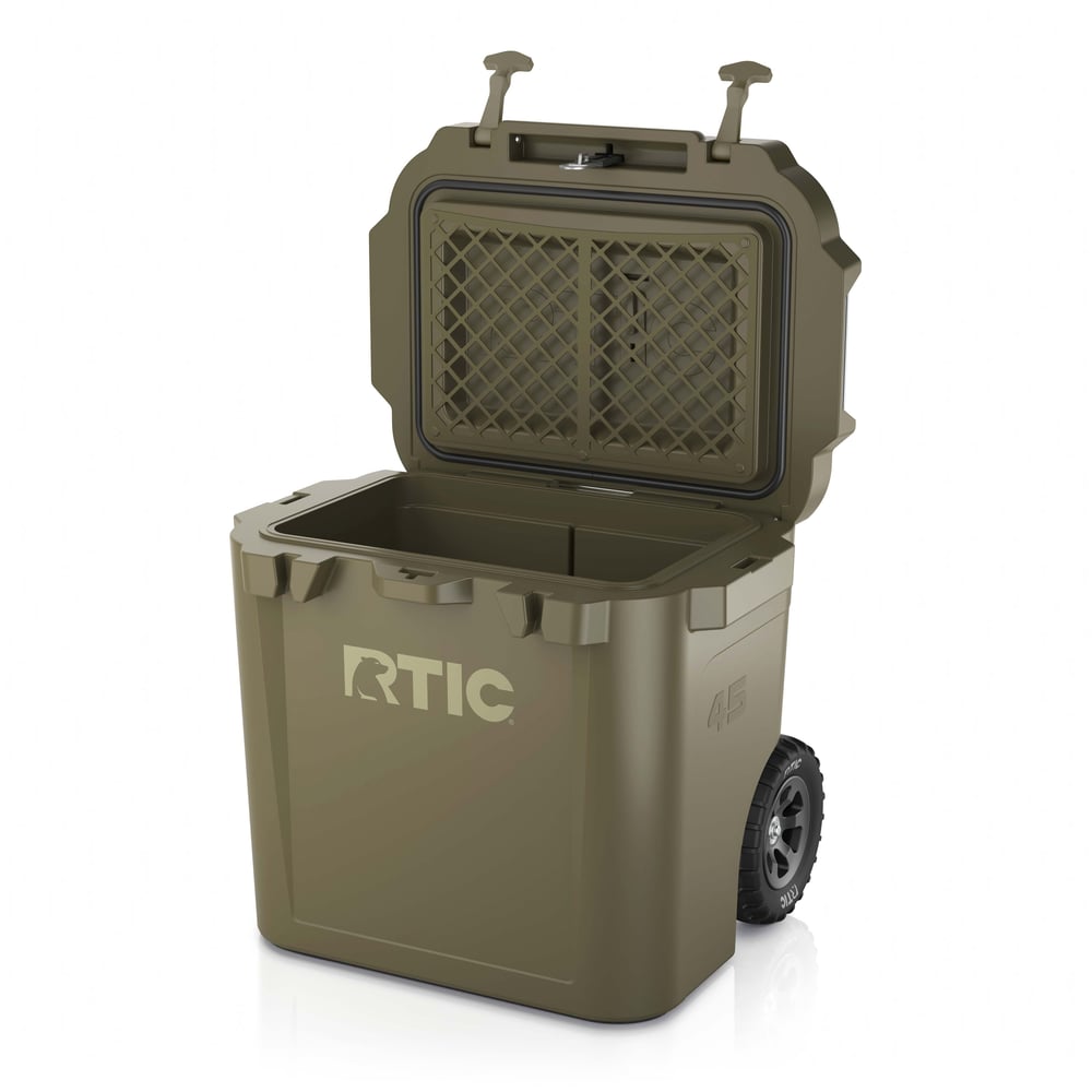 RTIC Outdoors - 45 QT Ultra-Tough Wheeled Cooler - Olive - Image 3