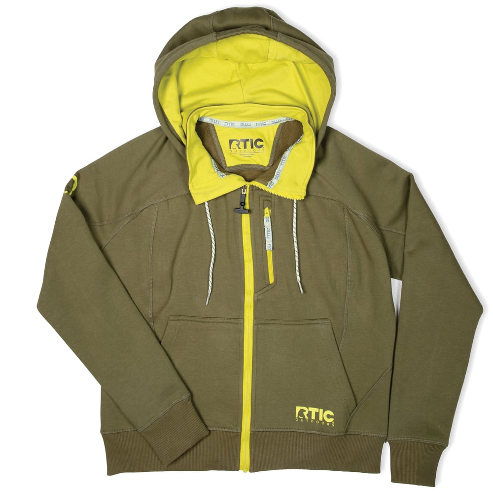 RTIC Outdoors - Women's Water-Repellent Full-Zip Hoodie-Olive - Image 2