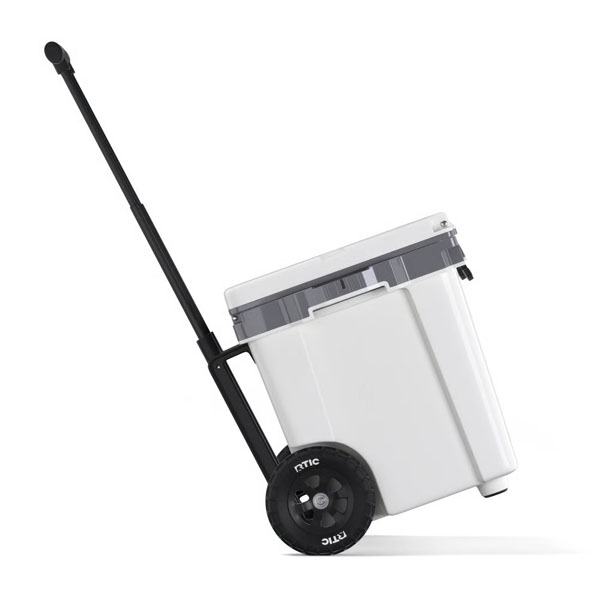RTIC Outdoors - 42 QT Ultra-Light Wheeled Cooler - White & Grey - Image 7
