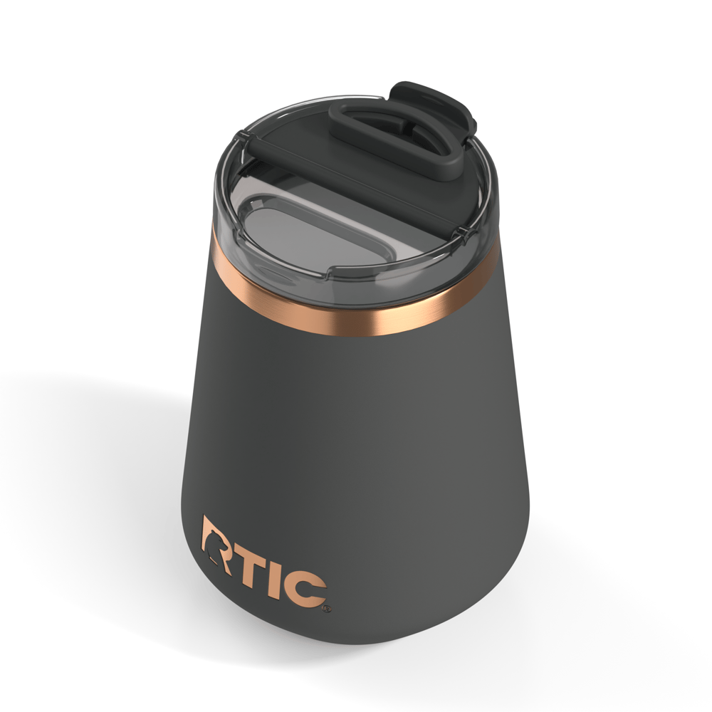 RTIC Outdoors - 12oz Happy Hour Wine Tumbler - Light Black - Image 9