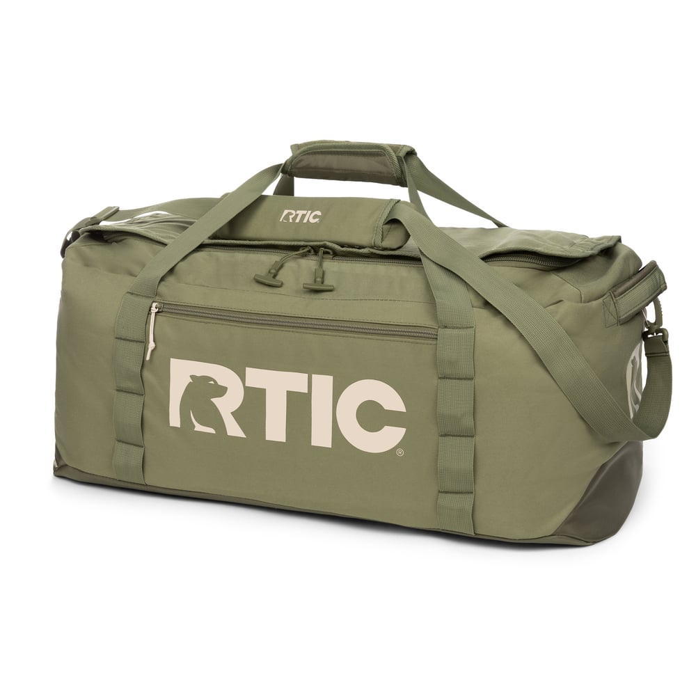 RTIC Outdoors - Road Trip Duffle Bag-Olive & Beach - Image 3