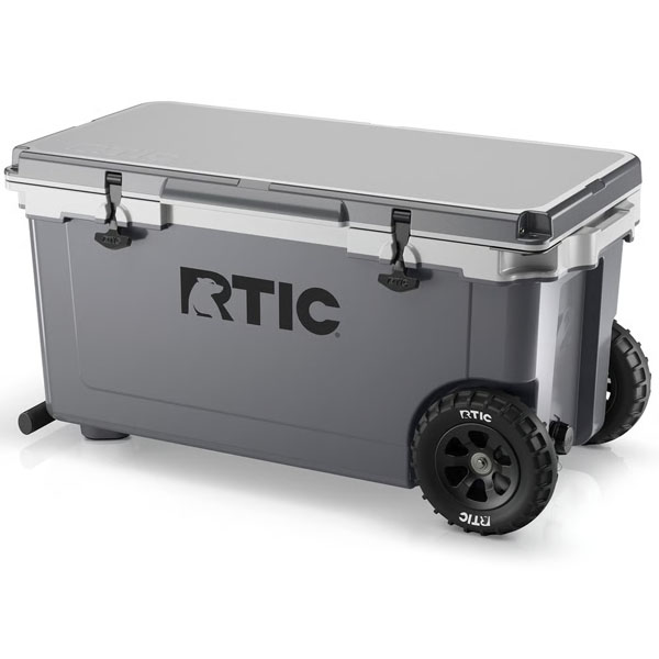 RTIC Outdoors - 72 QT Ultra-Light Wheeled Cooler - Dark Grey & Cool Grey