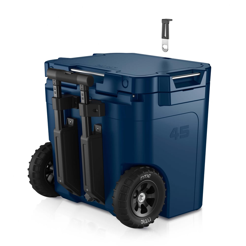 RTIC Outdoors - 45 QT Ultra-Tough Wheeled Cooler - Navy - Image 9