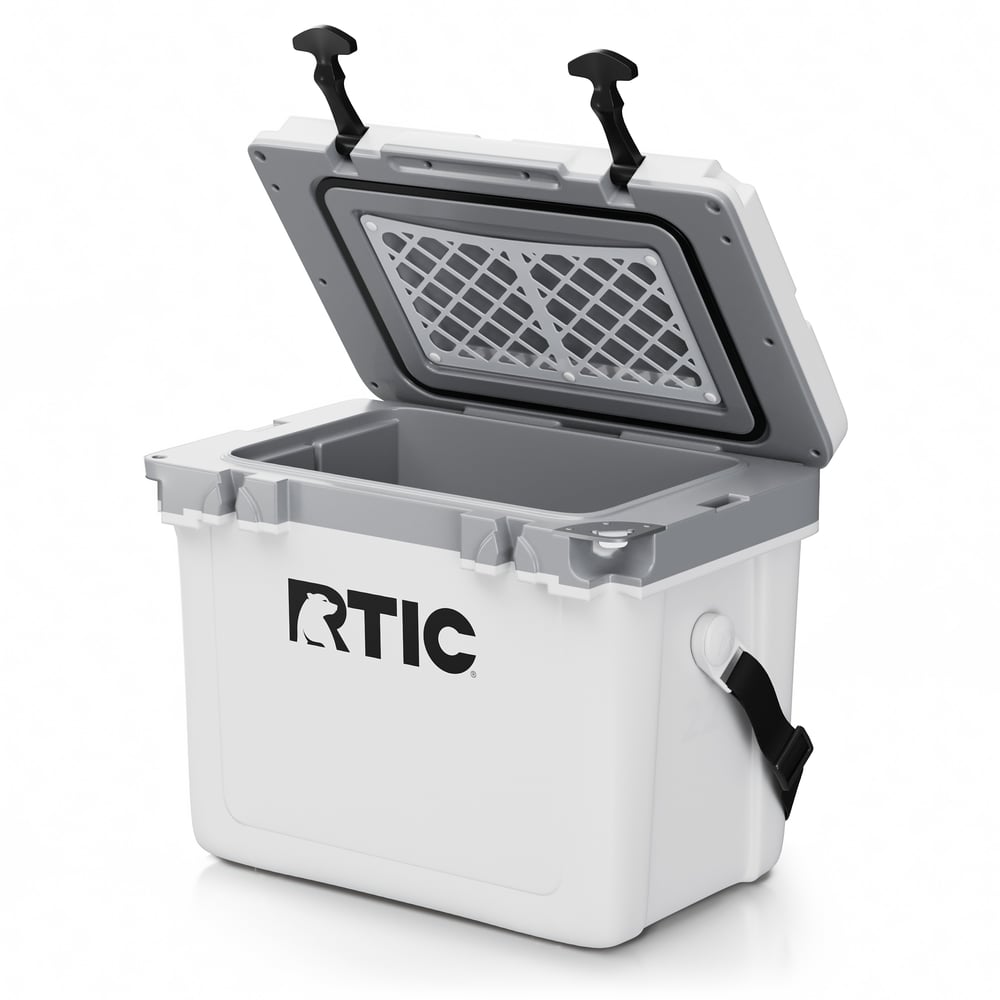 RTIC Outdoors - 22 QT Ultra-Light Cooler - White & Grey - Image 3