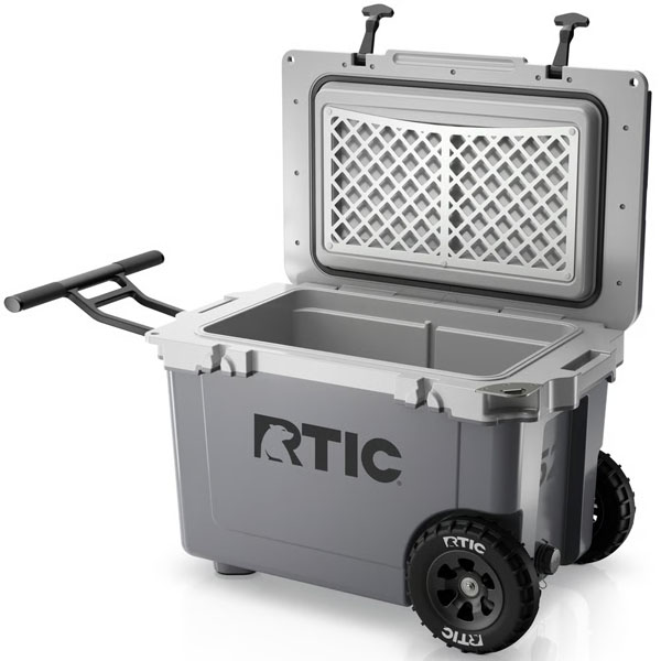 RTIC Outdoors - 52 QT Ultra-Light Wheeled Cooler - Dark Grey & Cool Grey - Image 4