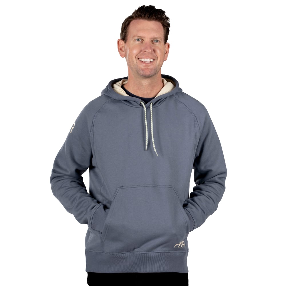 RTIC Outdoors - Water-Repellent Pullover Hoodie - Athletic Fit - Gray Stone - Image 2