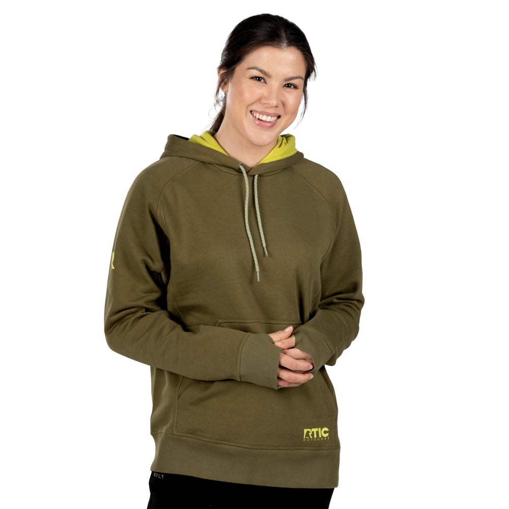 RTIC Outdoors - Water-Repellent Pullover Hoodie - Athletic Fit - Olive - Image 4