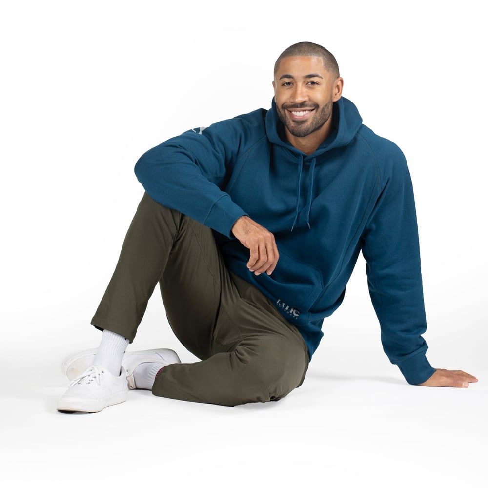 RTIC Outdoors - Water-Repellent Pullover Hoodie - Relaxed Fit - Dark Navy - Image 6