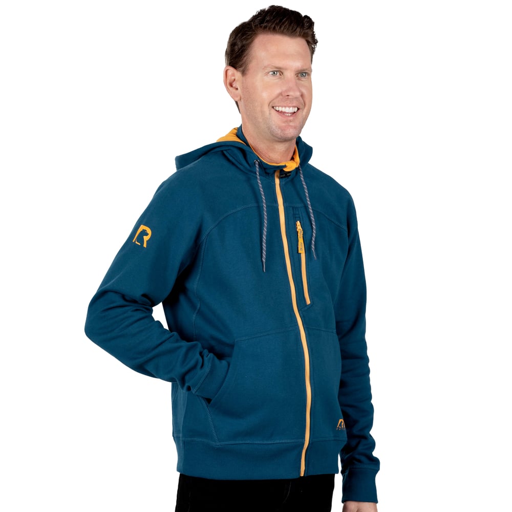 RTIC Outdoors - Men's Water-Repellent Full-Zip Hoodie-Navy - Image 6