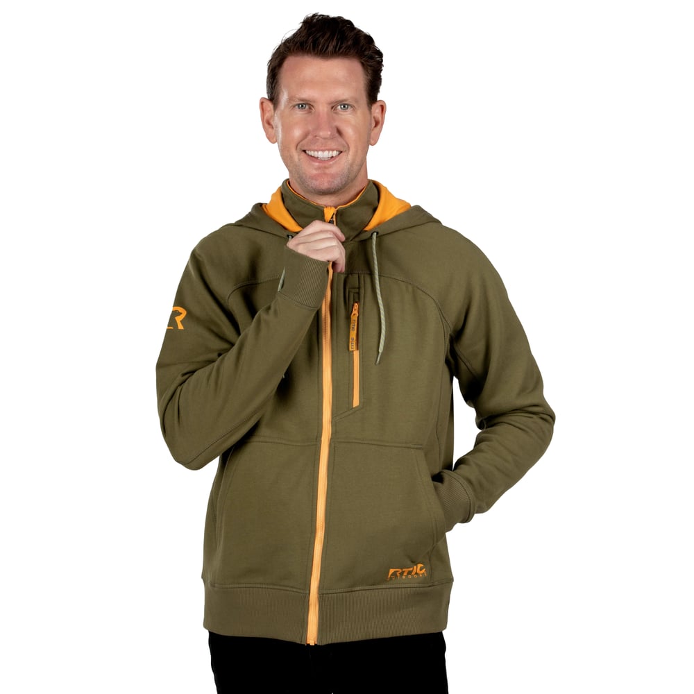 RTIC Outdoors - Men's Water-Repellent Full-Zip Hoodie-Navy - Image 5