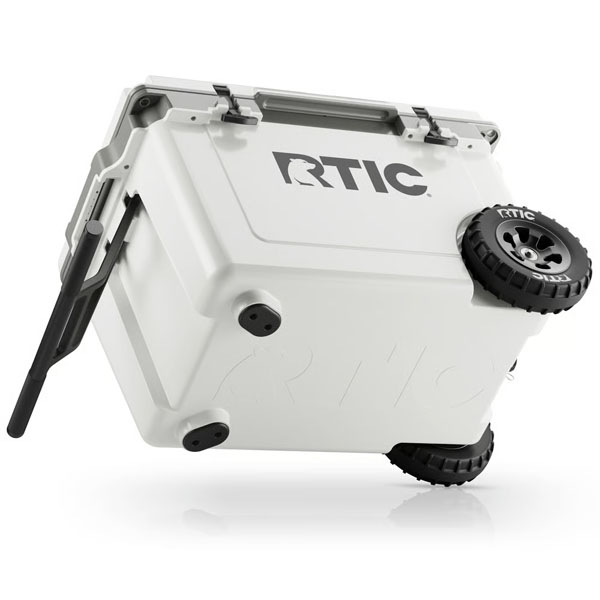 RTIC Outdoors - 52 QT Ultra-Light Wheeled Cooler - White & Grey - Image 5