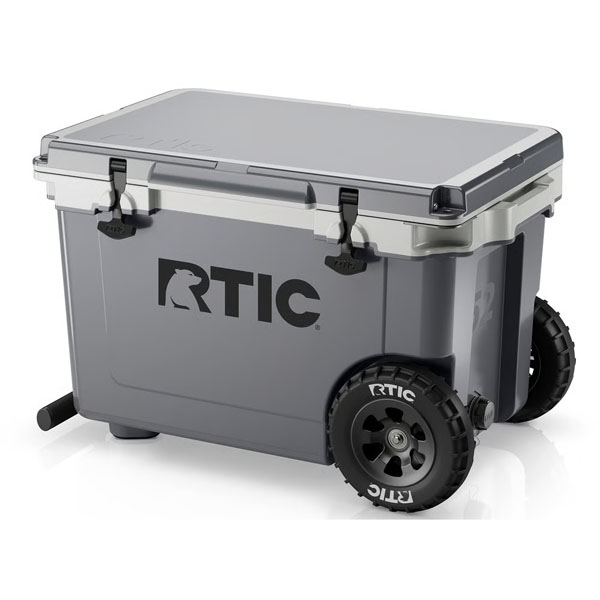 RTIC Outdoors - 52 QT Ultra-Light Wheeled Cooler - Dark Grey & Cool Grey