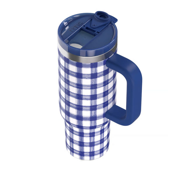 RTIC Outdoors - Road Trip Tumbler - Cobalt Gingham - Image 6