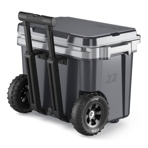 RTIC Outdoors - 22 QT Ultra-Light Wheeled Cooler - Dark Grey & Cool Grey - Image 5