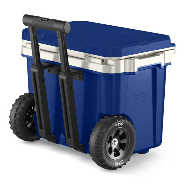 RTIC Outdoors - 22 QT Ultra-Light Wheeled Cooler - Cobalt & White - Image 4