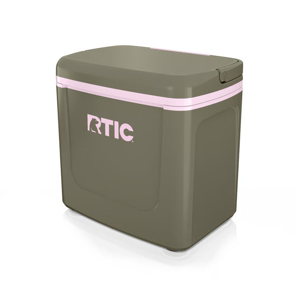 RTIC Outdoors - 8 QT Road Trip Personal Cooler - Olive/Pale Pink - Image 4
