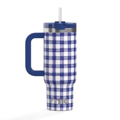 RTIC Outdoors - Road Trip Tumbler - Cobalt Gingham