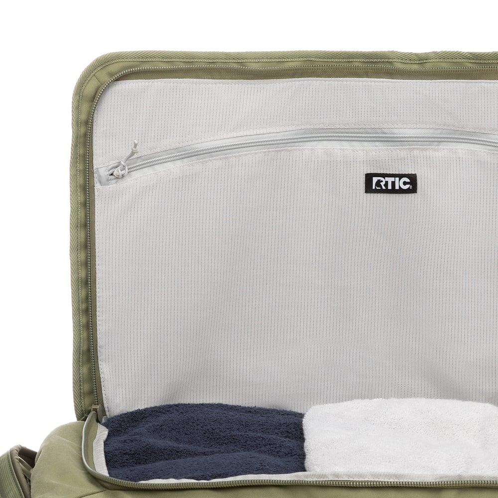RTIC Outdoors - Road Trip Duffle Bag-Olive & Beach - Image 5