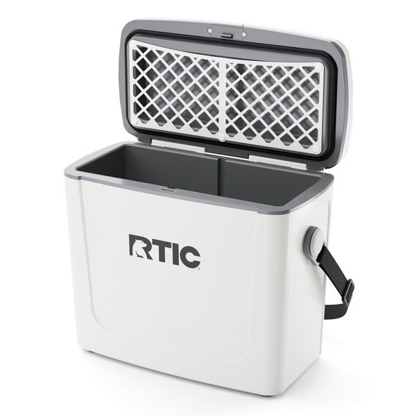 RTIC Outdoors - 16 QT Road Trip Cooler - White & Grey - Image 3