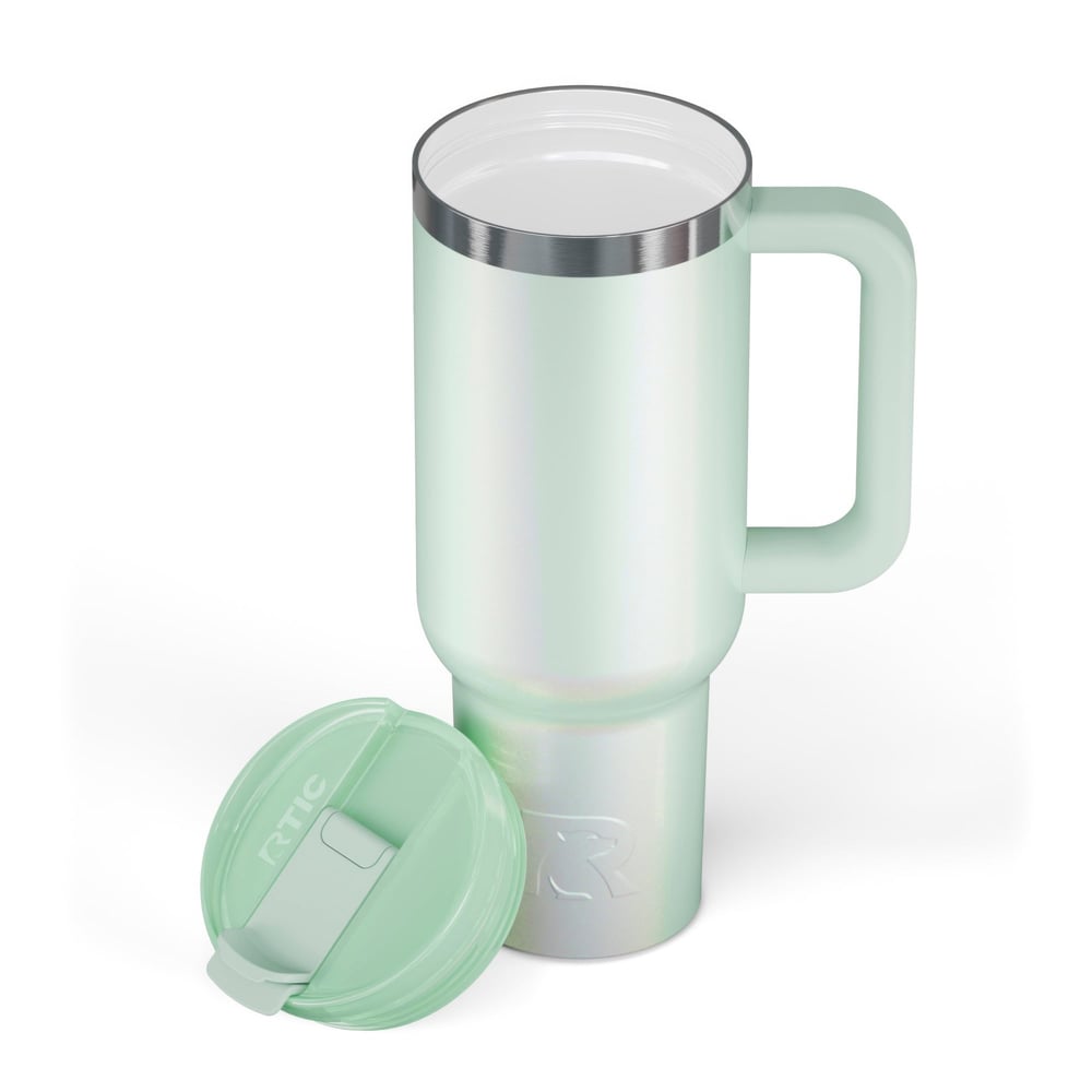 RTIC Outdoors - Road Trip Tumbler - Fresh Mint Glitter - Image 3
