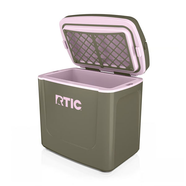 RTIC Outdoors - 8 QT Road Trip Personal Cooler - Olive/Pale Pink - Image 5