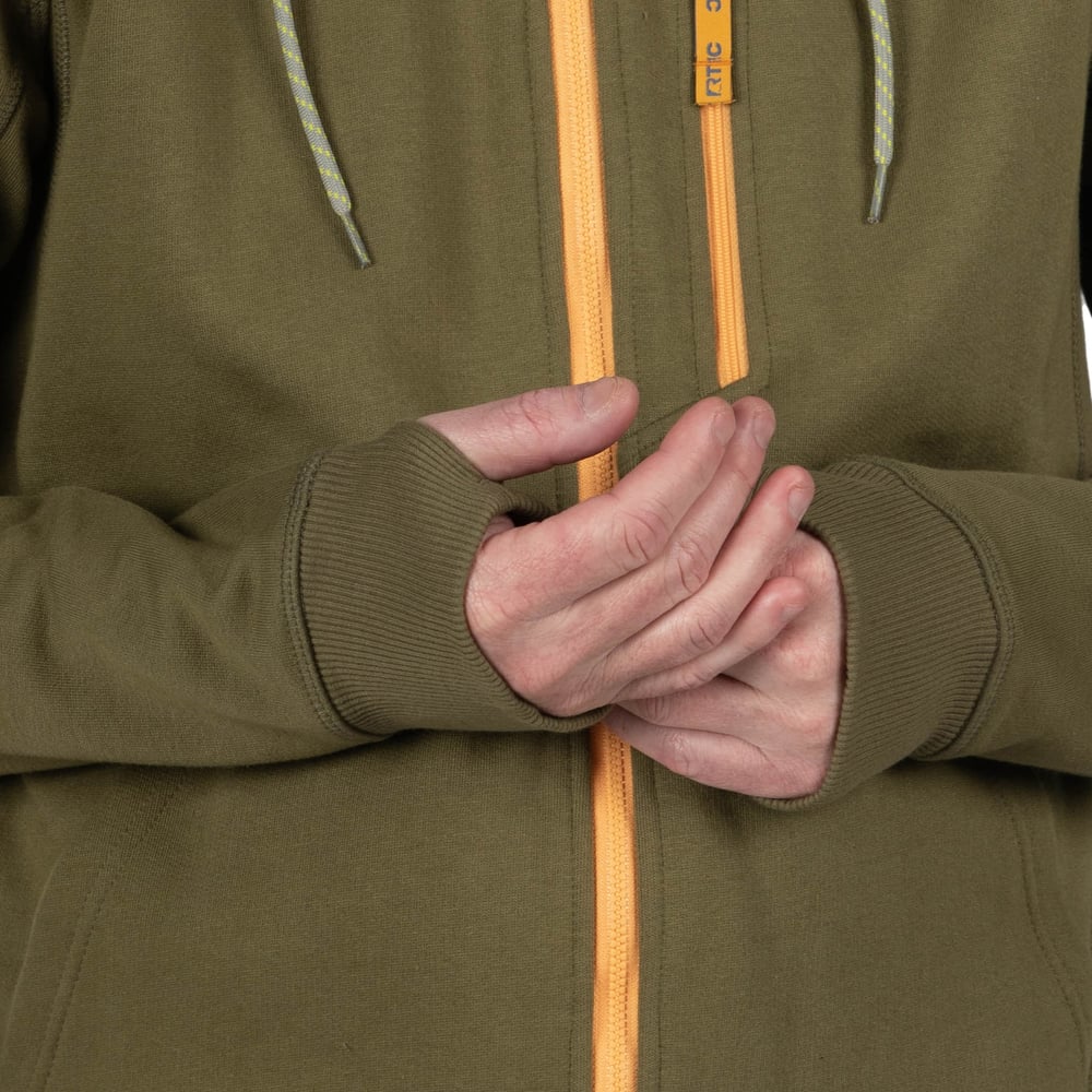 RTIC Outdoors - Men's Water-Repellent Full-Zip Hoodie-Navy - Image 4