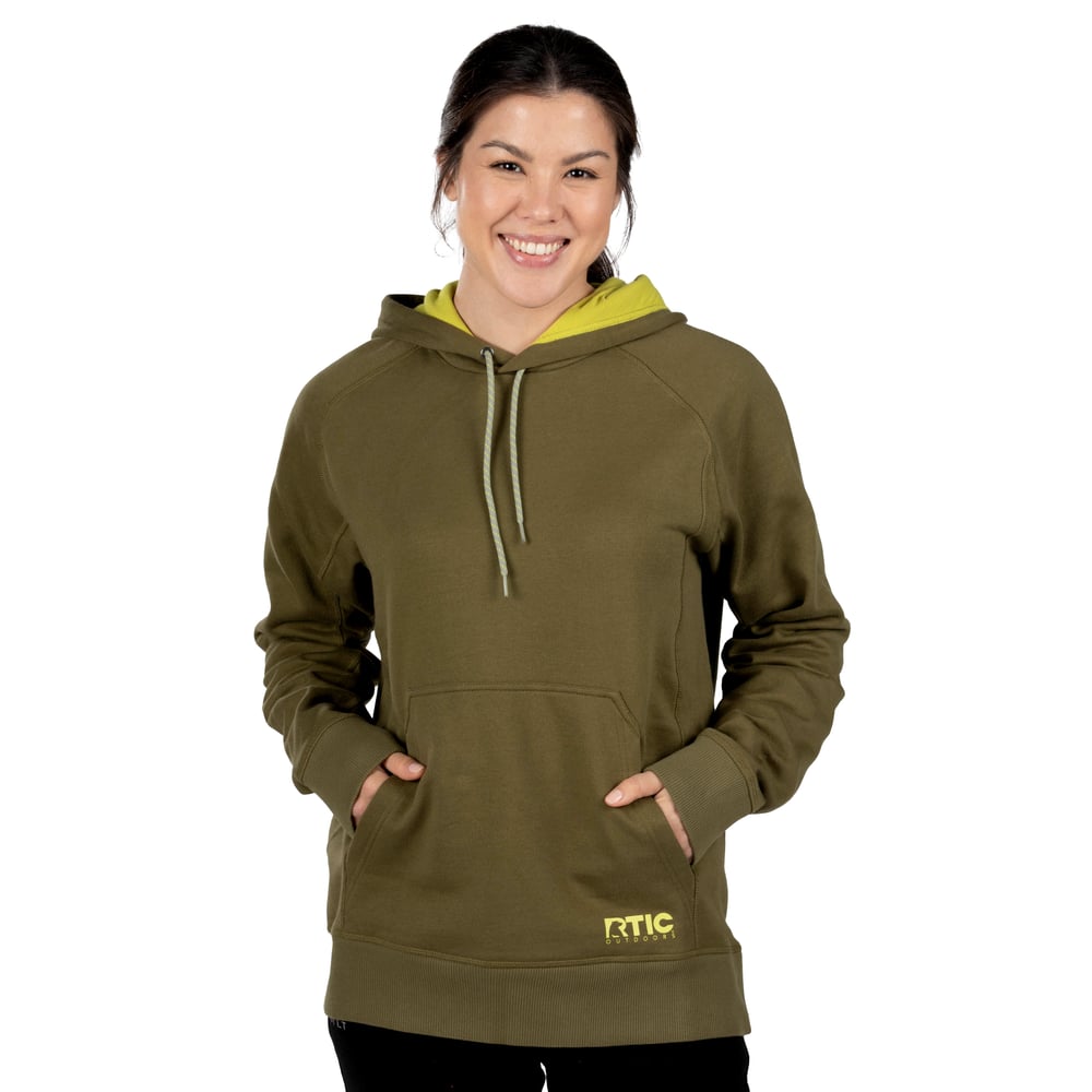 RTIC Outdoors - Water-Repellent Pullover Hoodie - Athletic Fit - Olive - Image 2