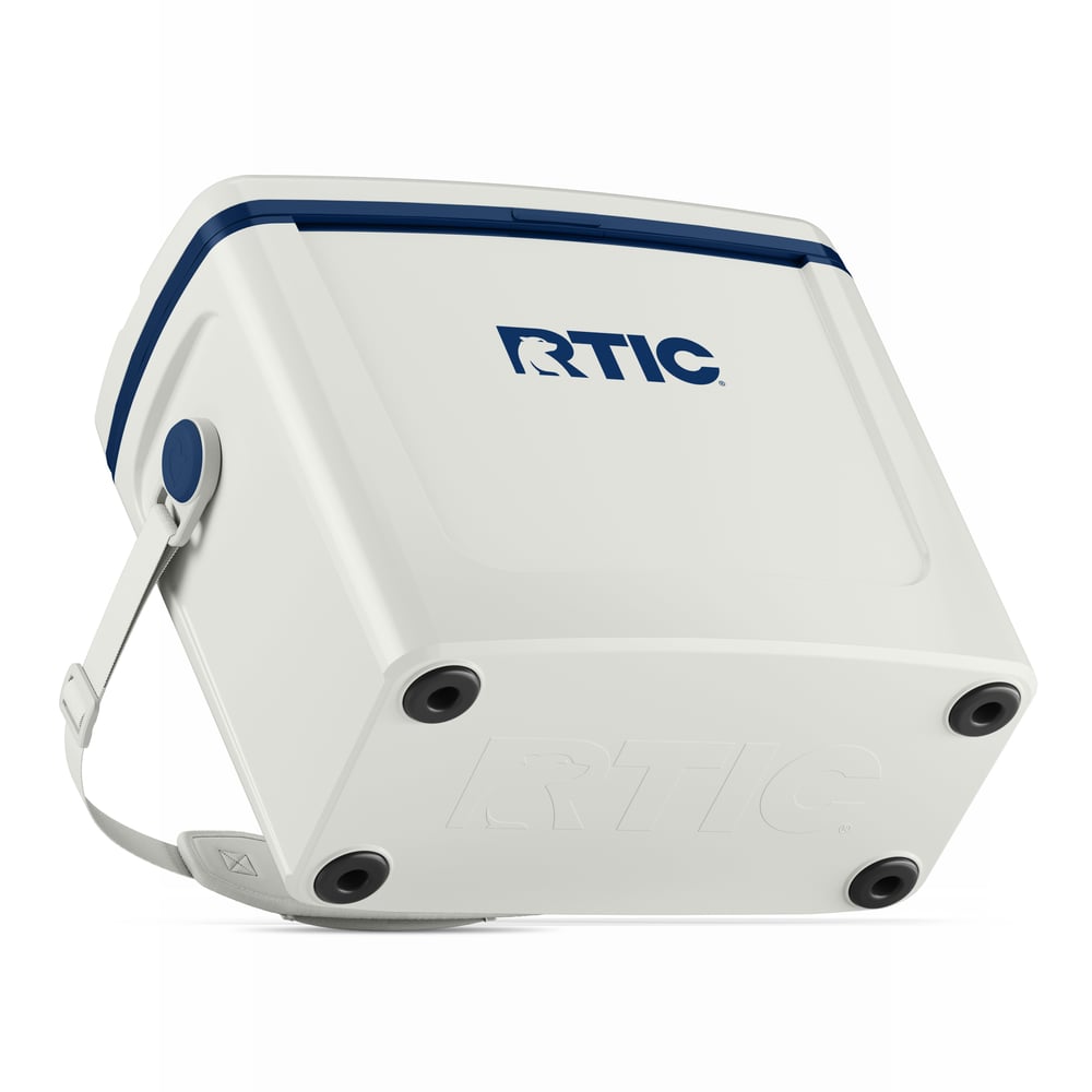 RTIC Outdoors - 16 QT Road Trip Cooler - Cool Grey & Navy - Image 6