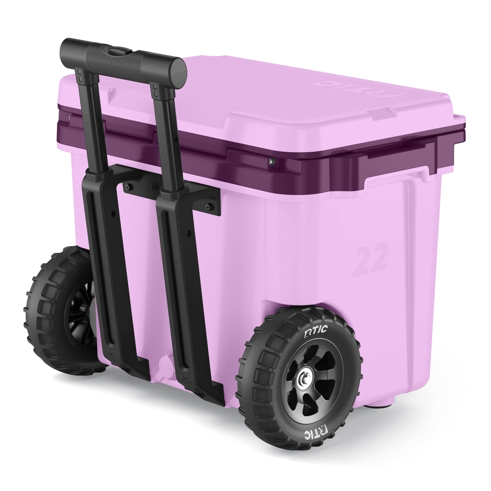 RTIC Outdoors - 22 QT Ultra-Light Wheeled Cooler - Lavender/Plum - Image 8