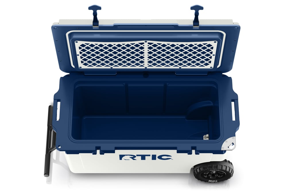 RTIC Outdoors - 72 QT Ultra-Light Wheeled Cooler - Cool Grey & Navy - Image 7