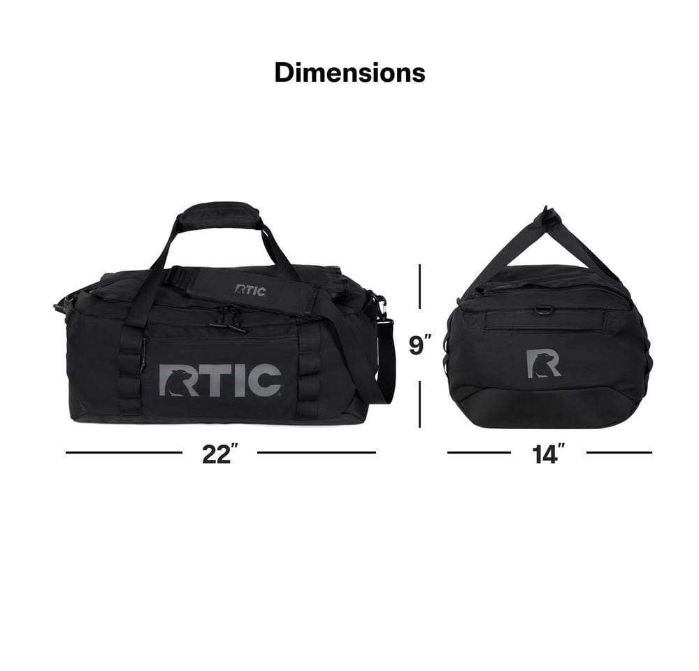 RTIC Outdoors - Road Trip Duffle Bag-Olive & Beach - Image 9