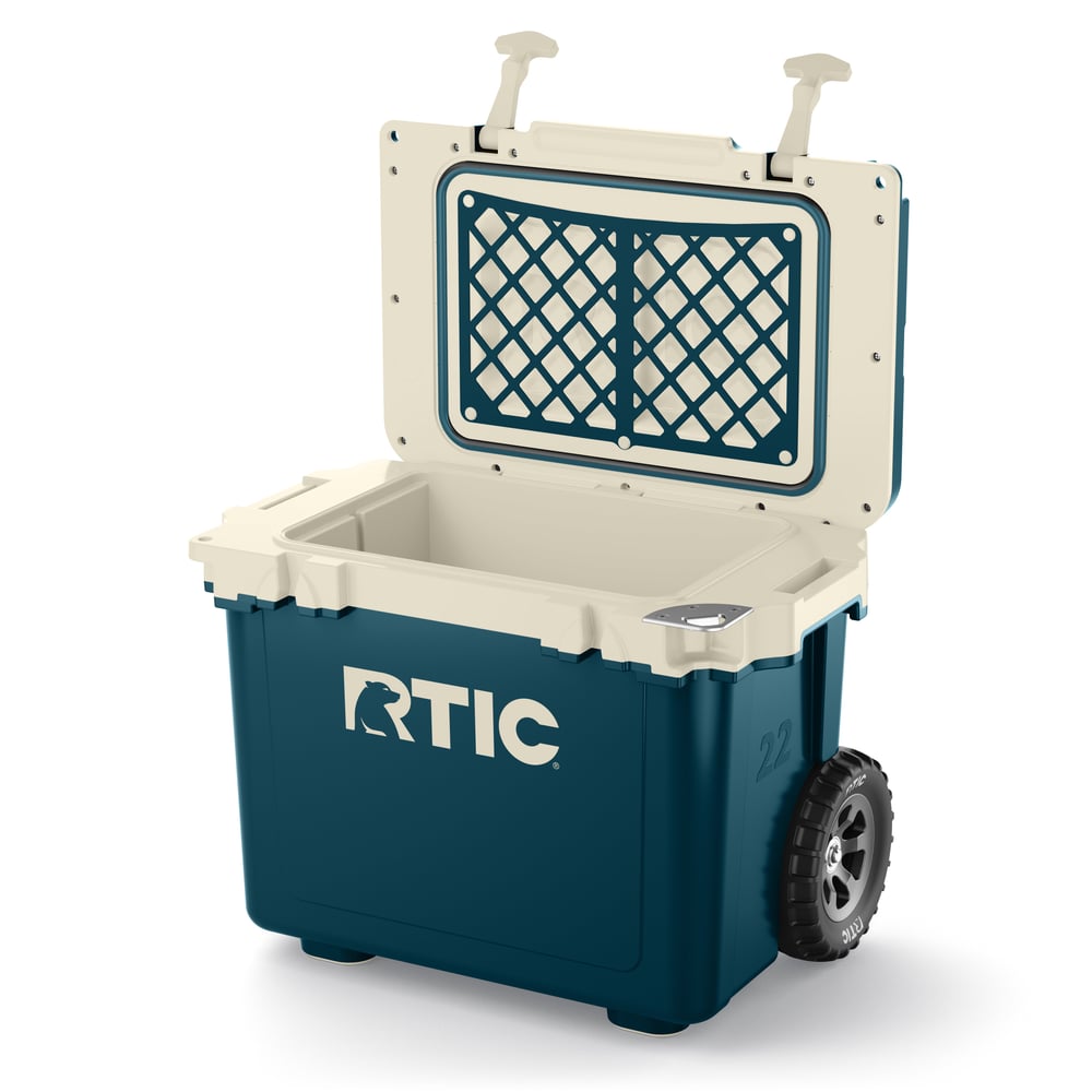 RTIC Outdoors - 22 QT Ultra-Light Wheeled Cooler - Marine/Canvas - Image 3