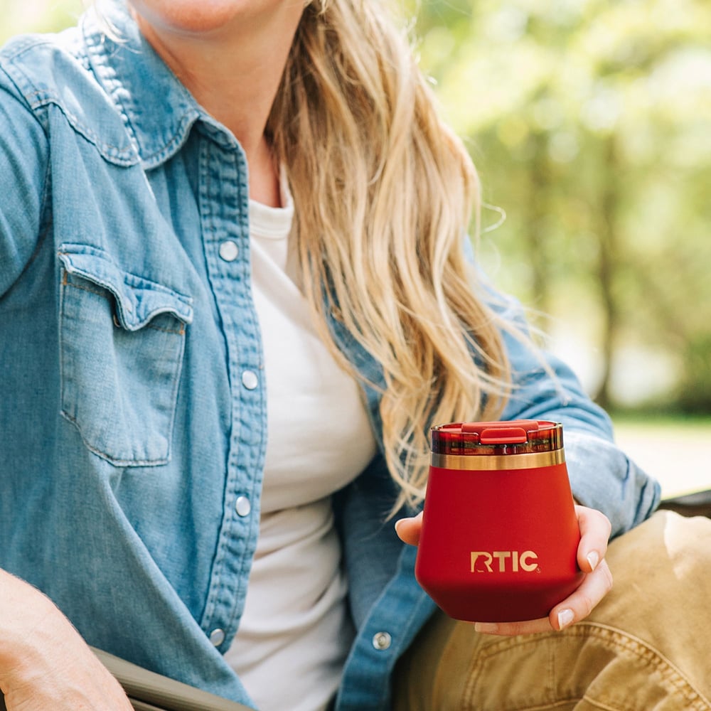 RTIC Outdoors - 8oz Happy Hour Pint Tumbler - Black Cherry - Image 8