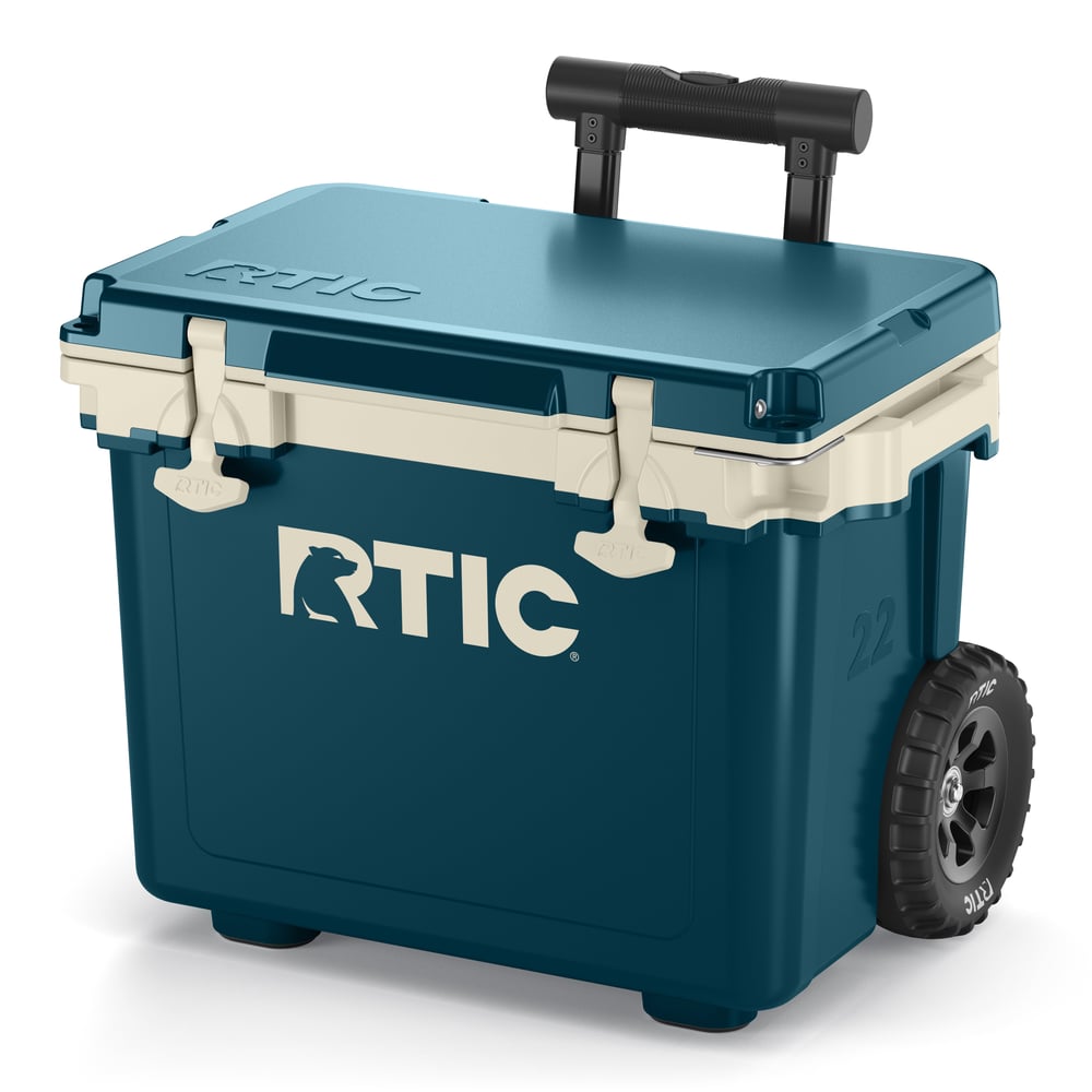 RTIC Outdoors - 22 QT Ultra-Light Wheeled Cooler - Marine/Canvas